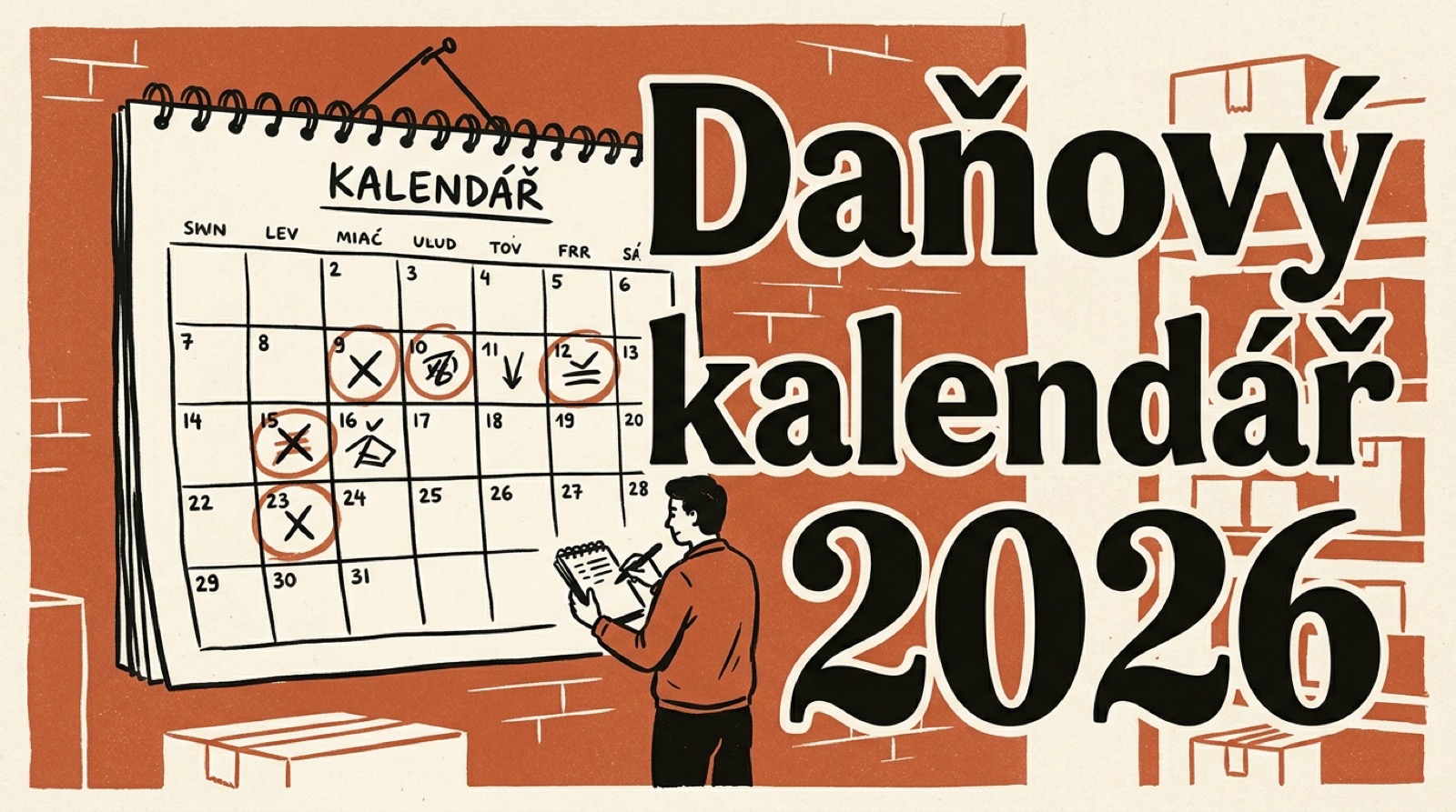 Daňový kalendář e-shopaře pro rok 2026