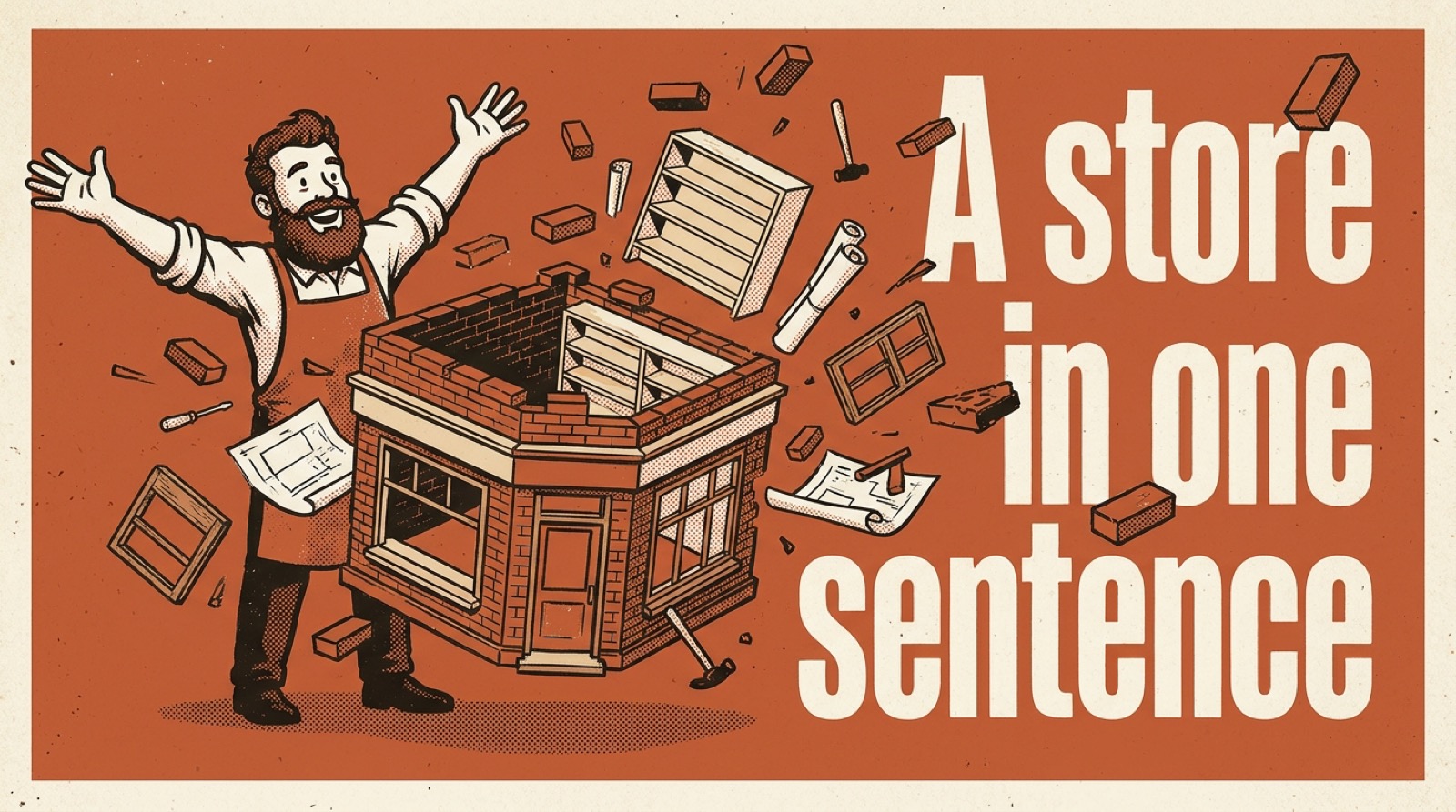 An online store built from one sentence
